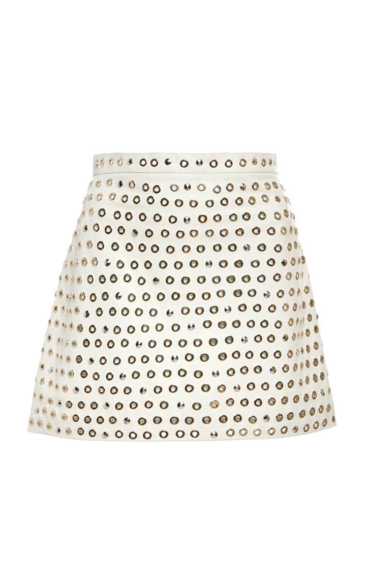 Nour Hammour Vota Lambskin Skirt