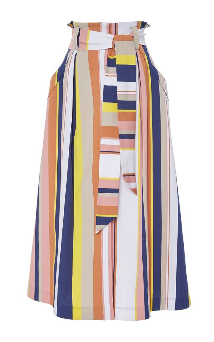Tanya Taylor Stripe Shelby Skirt