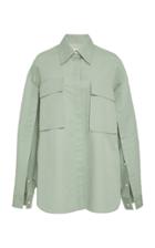 Cyclas Cotton Silk-blend Button Blouse