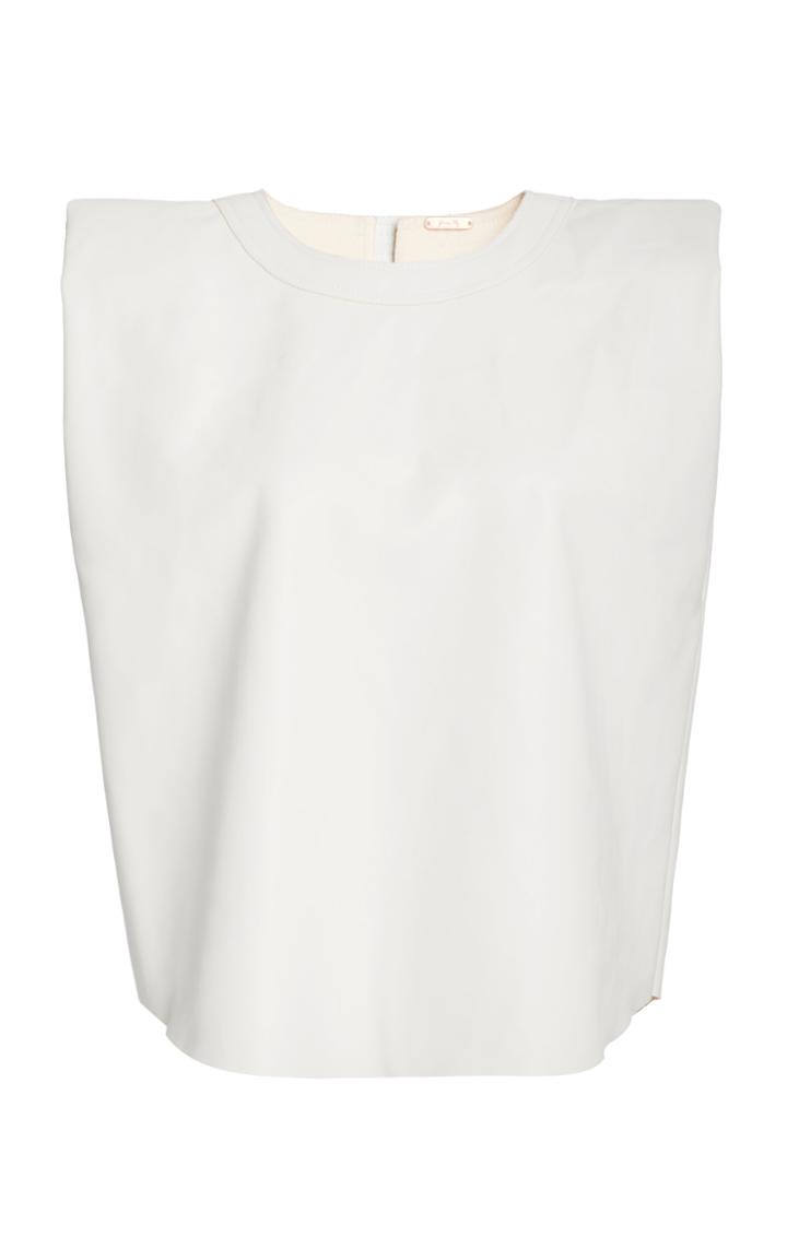 Moda Operandi Johanna Ortiz Graceful Sleeveless Recycled Vegan Leather Top
