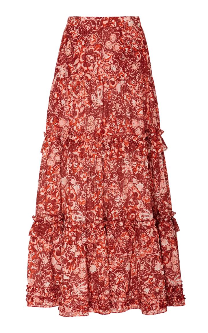 Ulla Johnson Amalia Cotton Midi Skirt