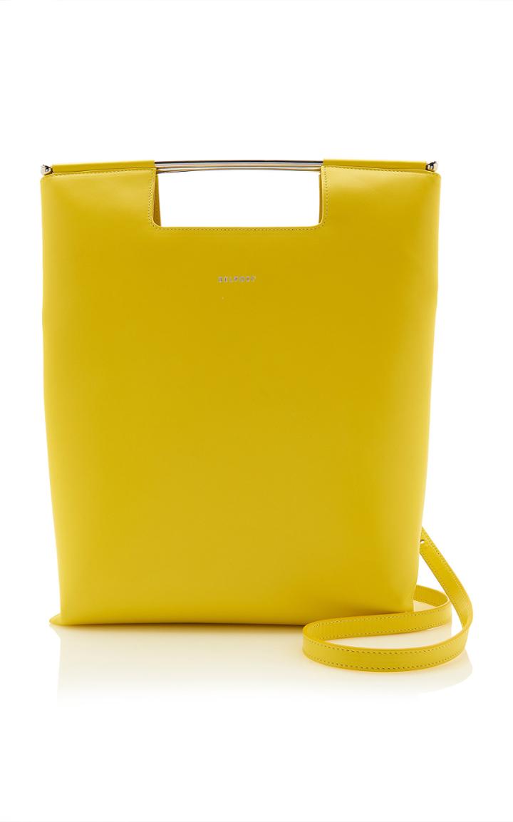 Delpozo Gret Leather Tote Bag