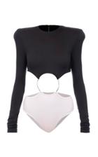 Moda Operandi Balmain Ring-detailed Cutout Swimsuit Size: 34