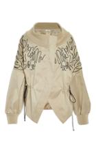 Adeam Embroidered Drop Shoulder Bomber Jacket