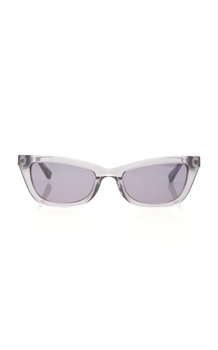 Kate Young Katia Clear Square Cat-eye Frame Sunglasses