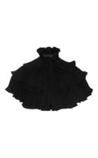 Co Ruffled Wool Capelet