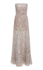 Elie Saab Strapless Beaded Gown