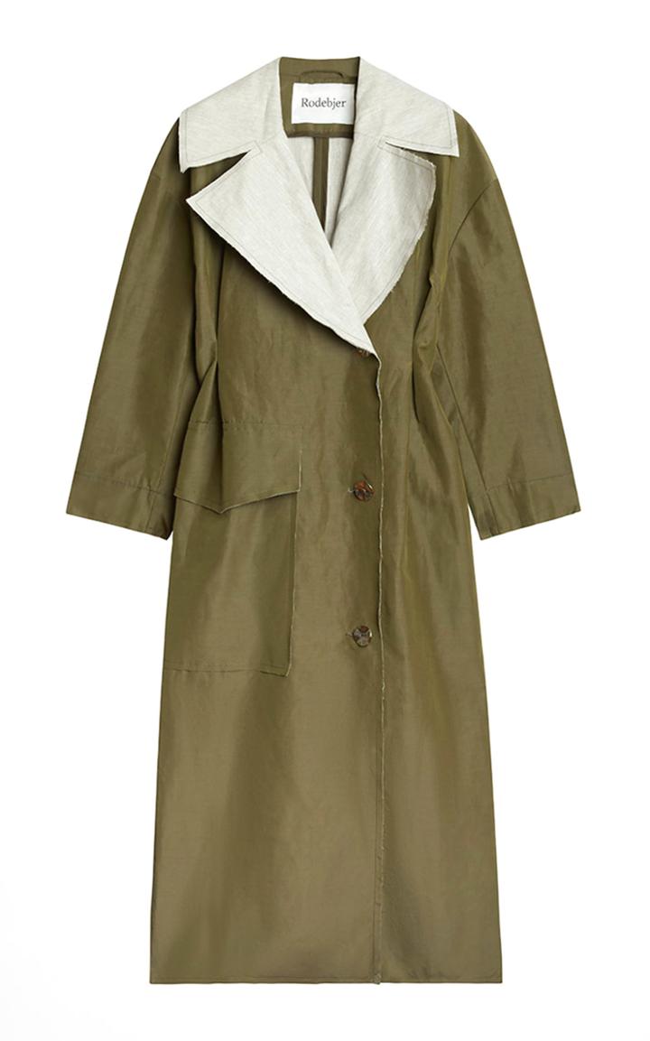 Moda Operandi Rodebjer Magda Raw-edge Double-faced Linen-blend Coat