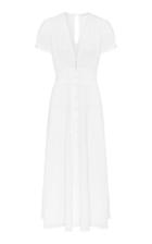 Moda Operandi Peony Vacation Button-front Linen Midi Dress