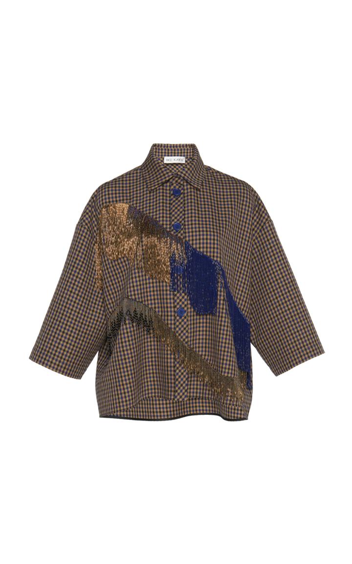 Dice Kayek Plaid Print Jacket