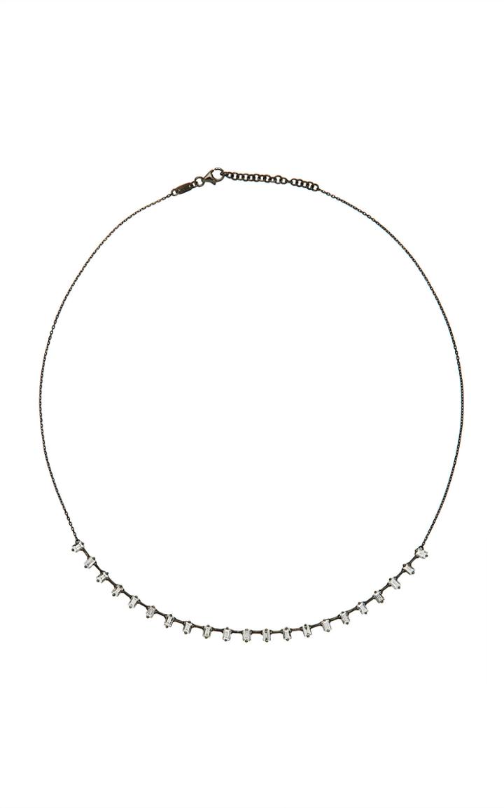 As29 Bolo Diamond & 18k Black Gold Choker
