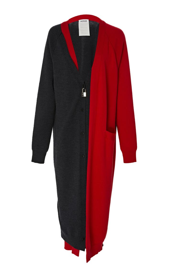Monse Double Placket Long Cardigan