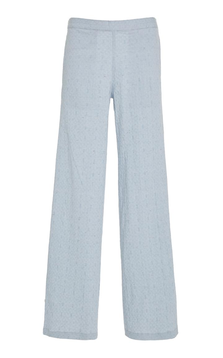 Onia Mila Checkered Chambray Pant