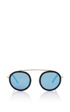 Krewe Blue Mirrored Conti Sunglasses