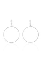 As29 Baguette Circle Earrings