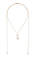 Misui Klar Adjustable Aquamarine And Morganite Pendant