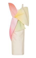Moda Operandi Sandra Mansour Pastque Degrad Moir Bow-embellished Midi Dress Size: