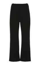 Brandon Maxwell Creased Front Cropped Trouser
