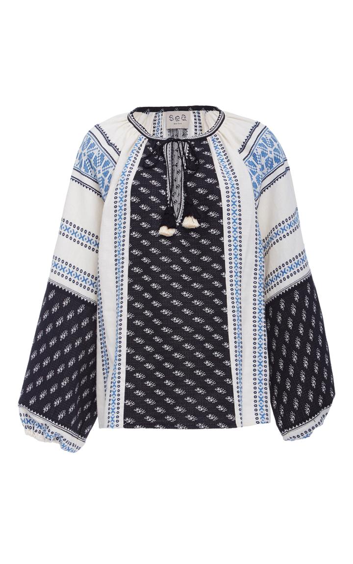 Sea Yarn Dye Long Sleeve Top