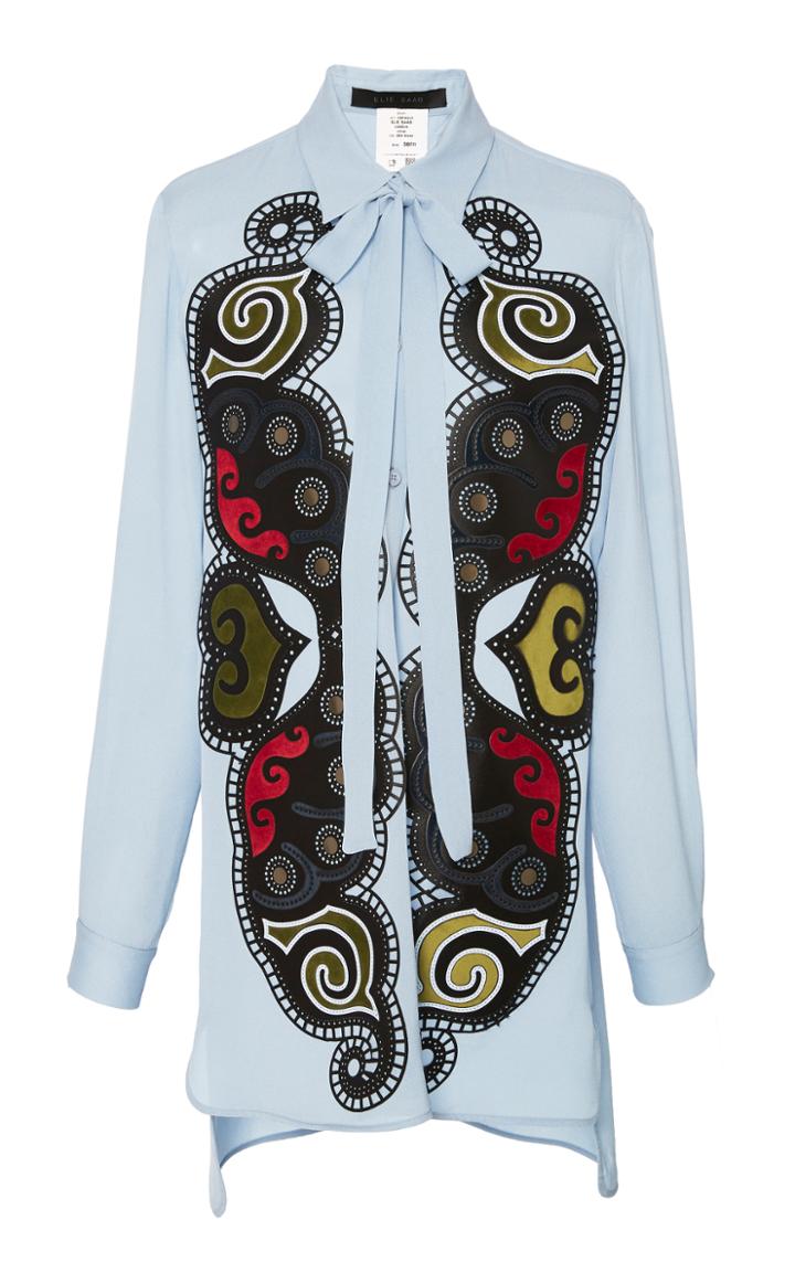 Elie Saab Embroidered Detail Top