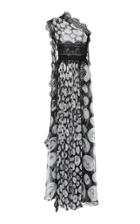 Naeem Khan Rose Silk Gown