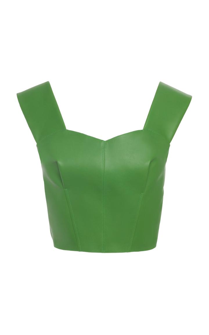 Moda Operandi Marni Leather Button-back Top Size: 38