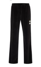 Off-white C/o Virgil Abloh Intarsia-trimmed Velour Track Pants