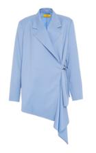 Pyer Moss Oversized Wool Wrap Blazer