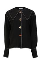 Moda Operandi Rejina Pyo Elliot Oversized Button-detailed Viscose Shirt