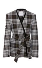 Markarian Exclusive Debbie Plaid Contrast-trimmed Jacket
