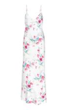 Les Rveries Floral-print Satin Maxi Dress