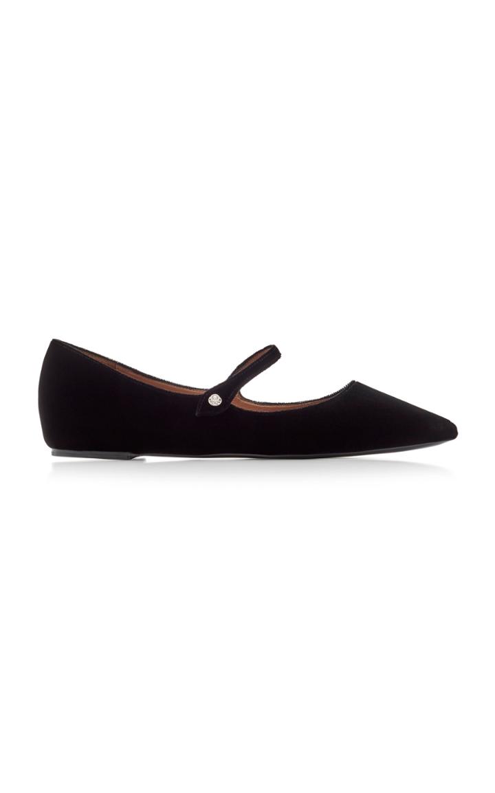 Tabitha Simmons Hermione Velvet Flats