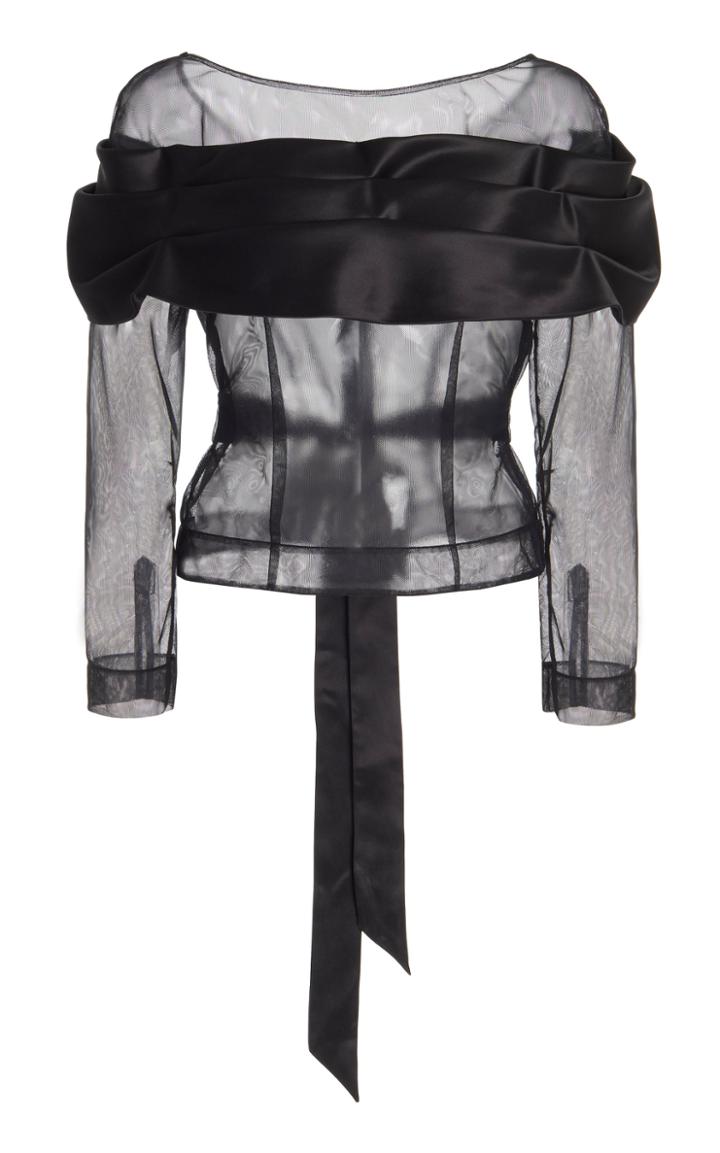 Moda Operandi Simone Rocha Semi-sheer Silk Top