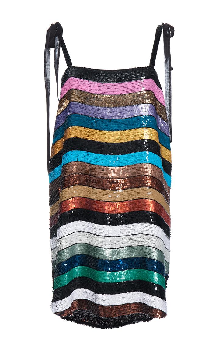 Attico Sabrina Mini Allover Paillette Dress