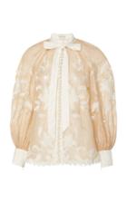 Zimmermann Corsage Lily Silk Linen Top
