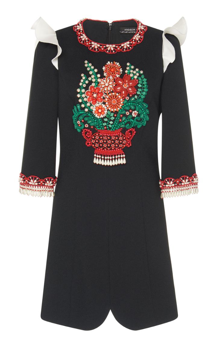Andrew Gn Embellished Mini Dress