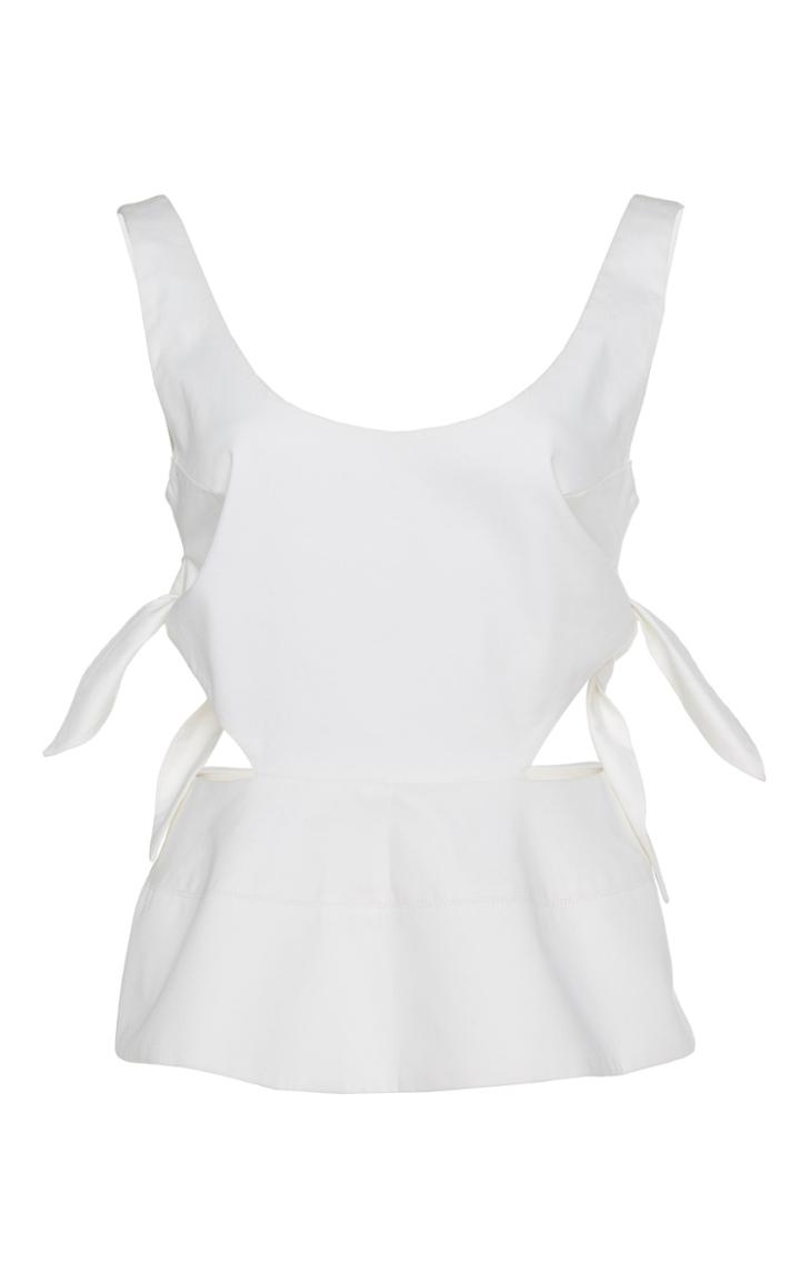 Ellery Piero Cotton Sleeveless Peplum Top