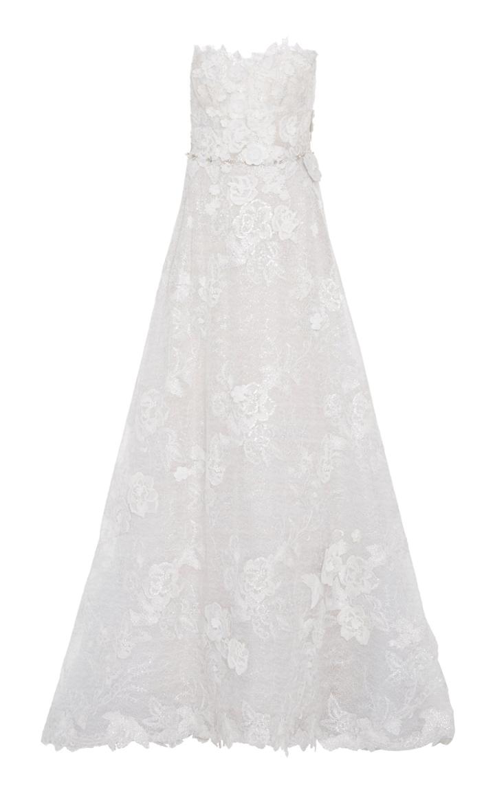 Mira Zwillinger Ashalia Floral-embellished Gown