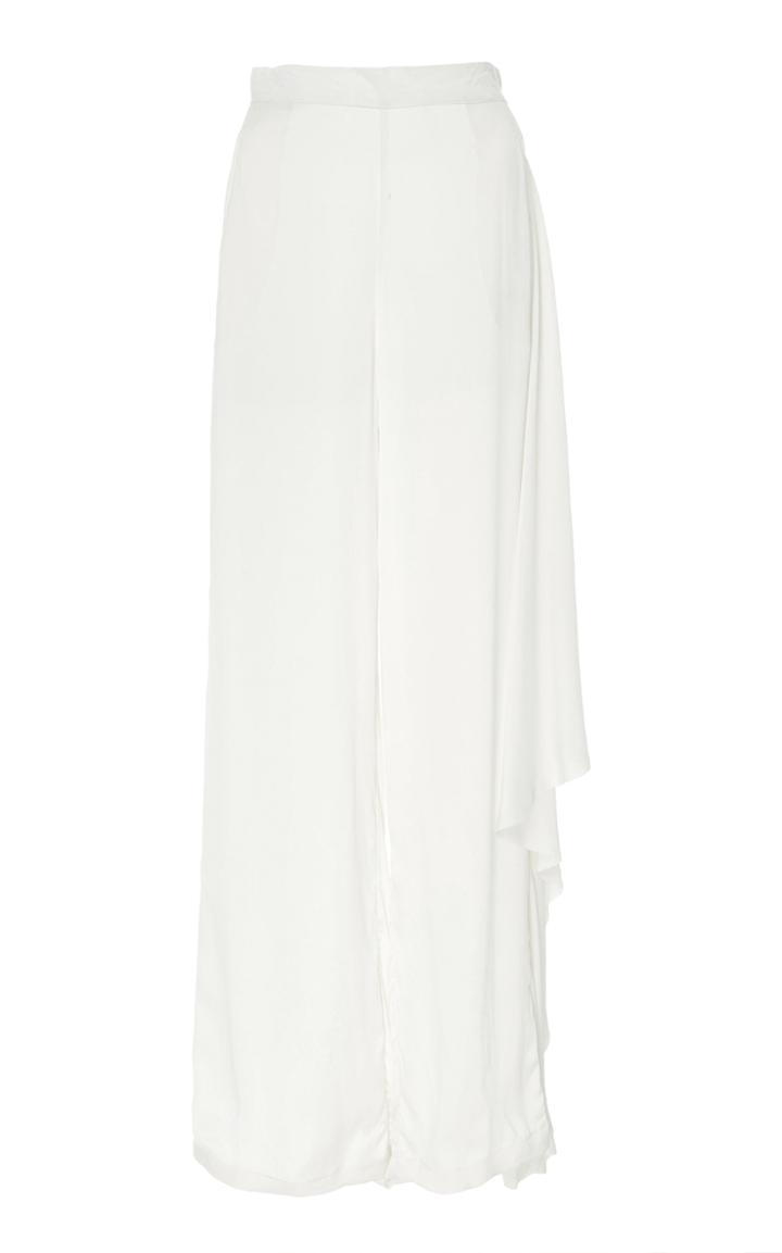 Maki Oh Silk Charmeuse Side Panel Trousers