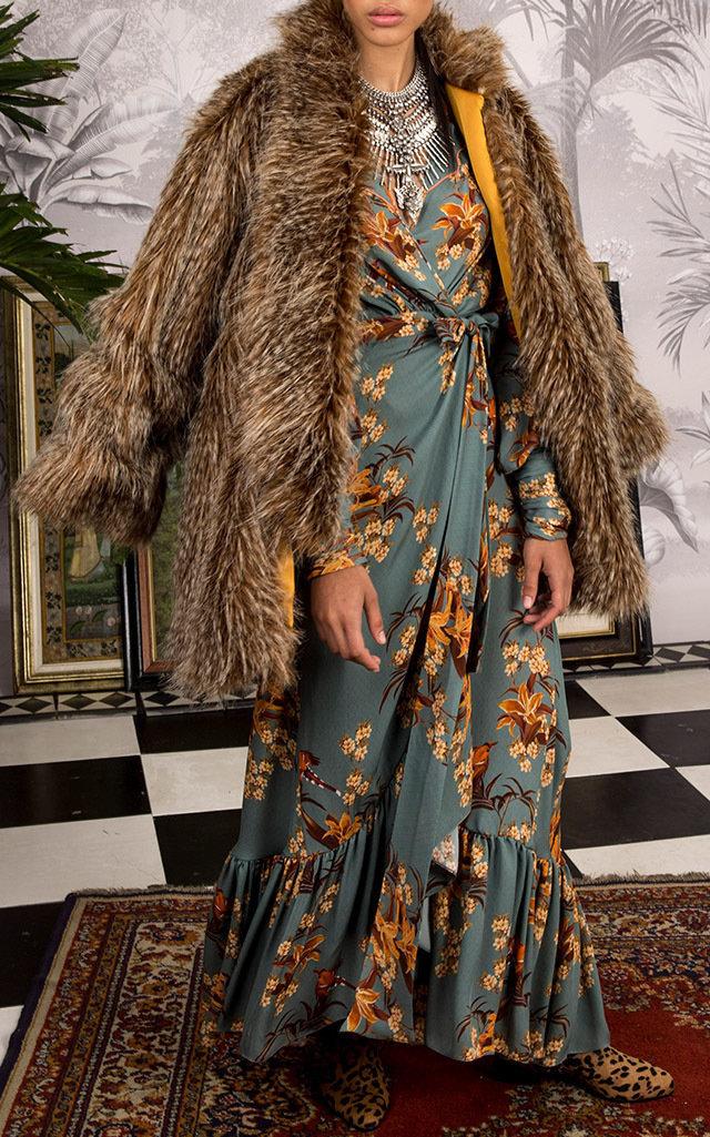 Johanna Ortiz Faux Fur Aguila Coat