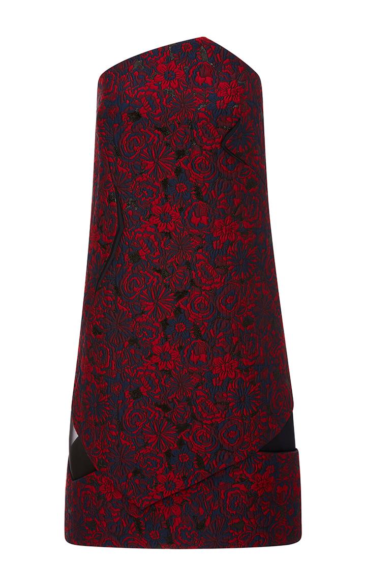 Zac Posen Novelty Jacquard Geometric Dress