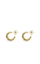 Moda Operandi Flash Jewellery Gold Twisted Studs