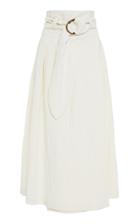 Moda Operandi Mara Hoffman Esperanza Cotton-linen Belted Wrap Skirt Size: 00