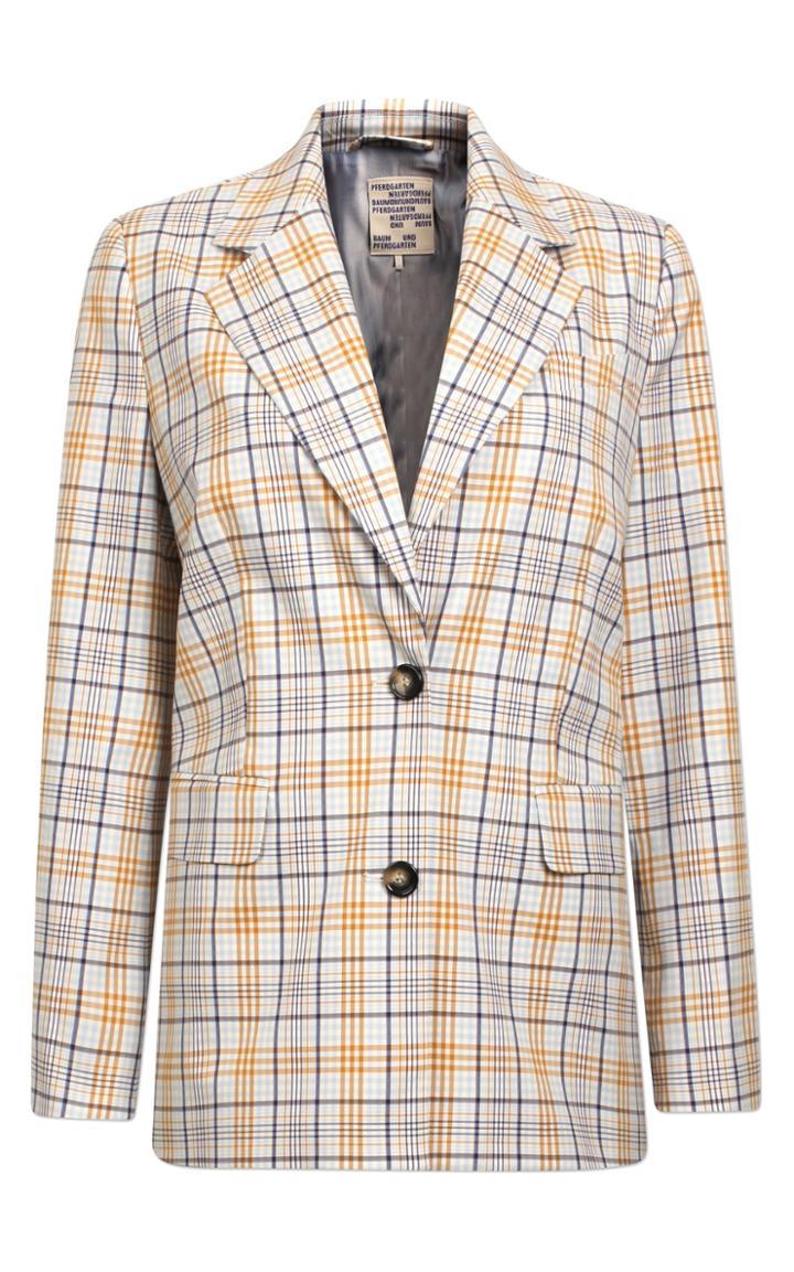 Baum Und Pferdgarten Brianna Plaid Cotton-blend Blazer