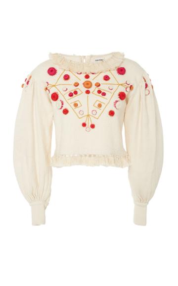 Escvdo India Embroidered Top