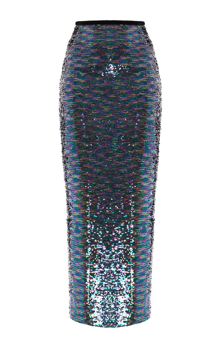 Rasario Sequin Column Skirt