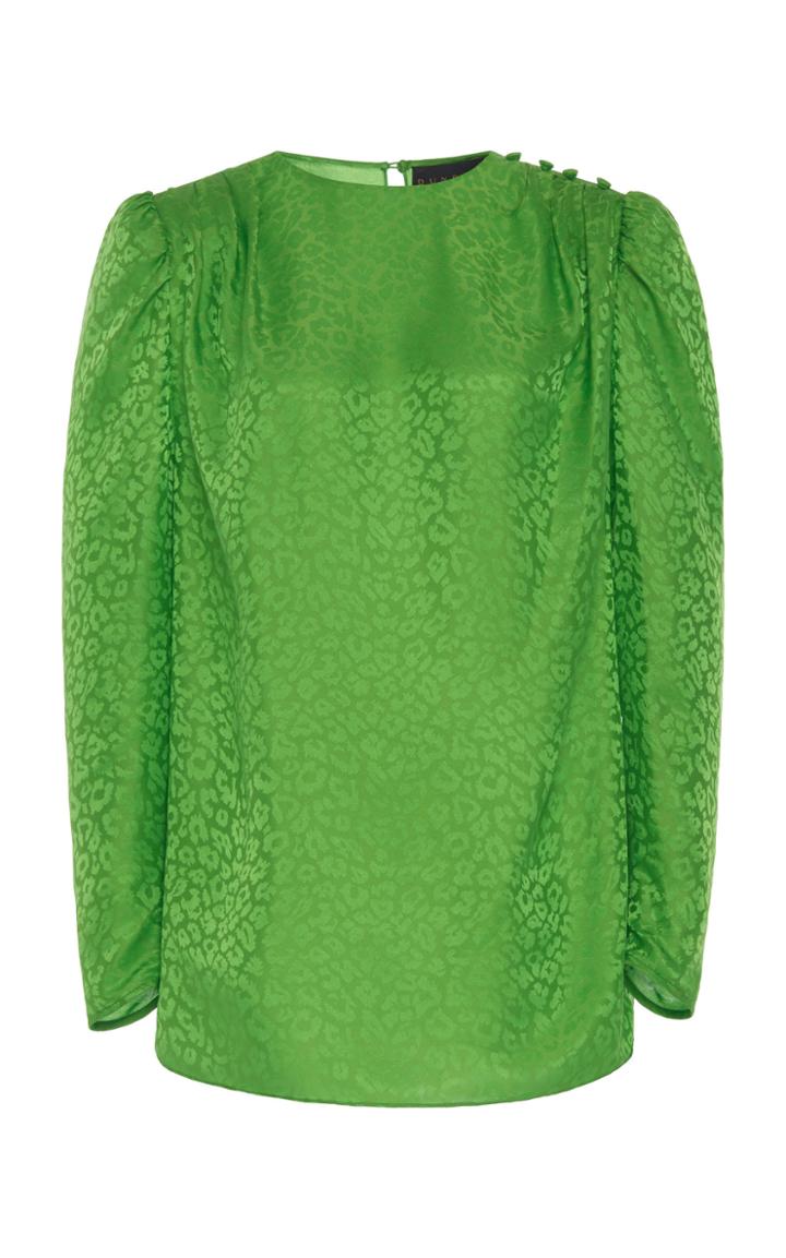 Moda Operandi Dundas Leopard-jacquard Blouse Size: 36
