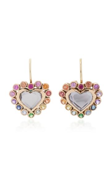 She Bee 10k Gold Topaz Earrings