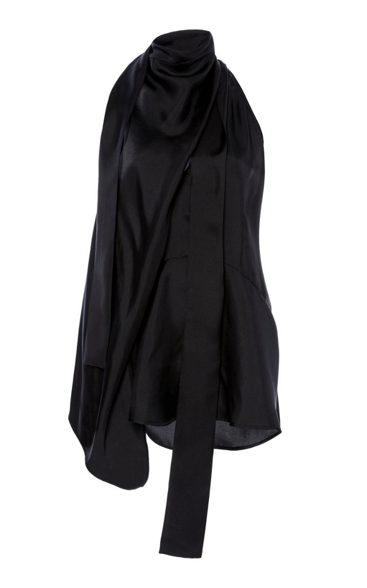 Moda Operandi Petar Petrov Cian Sleeveless Silk Turtleneck Top Size: 32