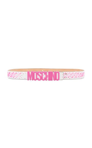 Moschino Scribble Logo Belt
